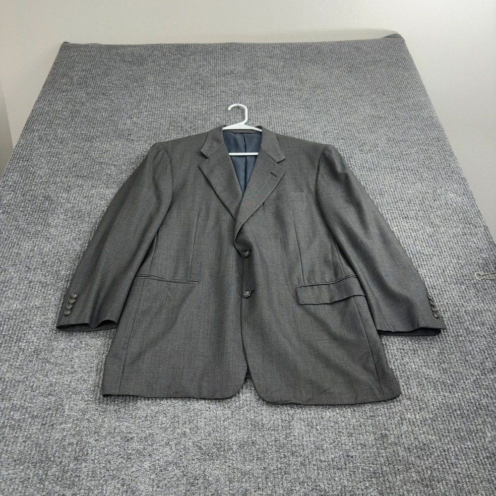 Hickey Freeman Loro Piana Blazer Men 42S‎ Gray Wool Tasmanian Super 120s Classic